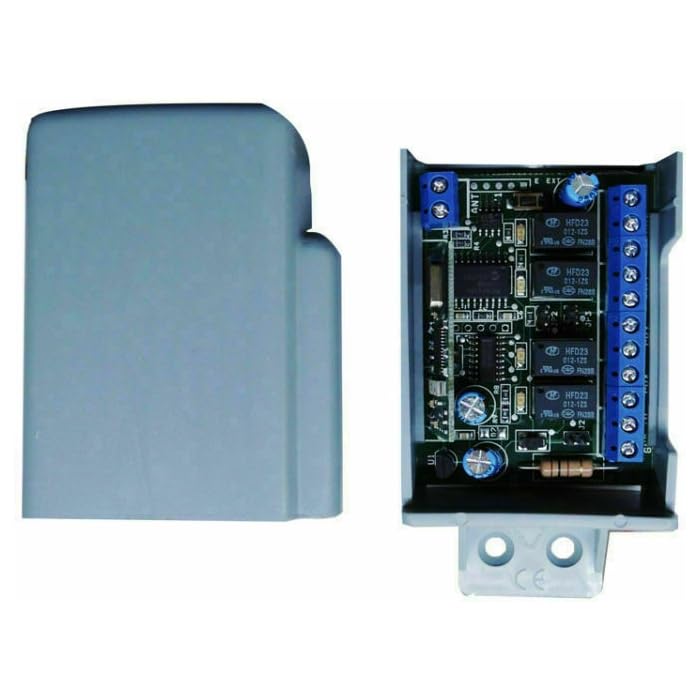  RADIO RICEVENTE RICEVITORE RX4 4 CANALI CON BOX 433,92 MHZ 12V 24V QUADRICANALE