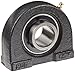 Hub City TPB250URWX1-3/16 Tapped Base Pillow Block Mounted Bearing, Normal Duty, Relube, Setscrew Locking Collar, Wide Inner Race, Cast Iron Housing, 1-3/16" Bore, 1.62" Length Through Bore, 3" Mounting Hole Spacing, 1.687" Base To Height