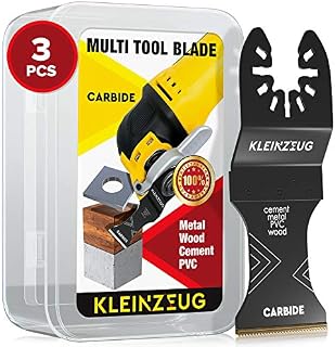 Kleinzeug Carbide Oscillating Tool Blades - Multitool Oscillating Saw Blades Universal Fit