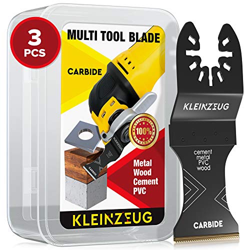 Kleinzeug Carbide Oscillating Tool Blades - Multitool Oscillating Saw Blades Universal Fit