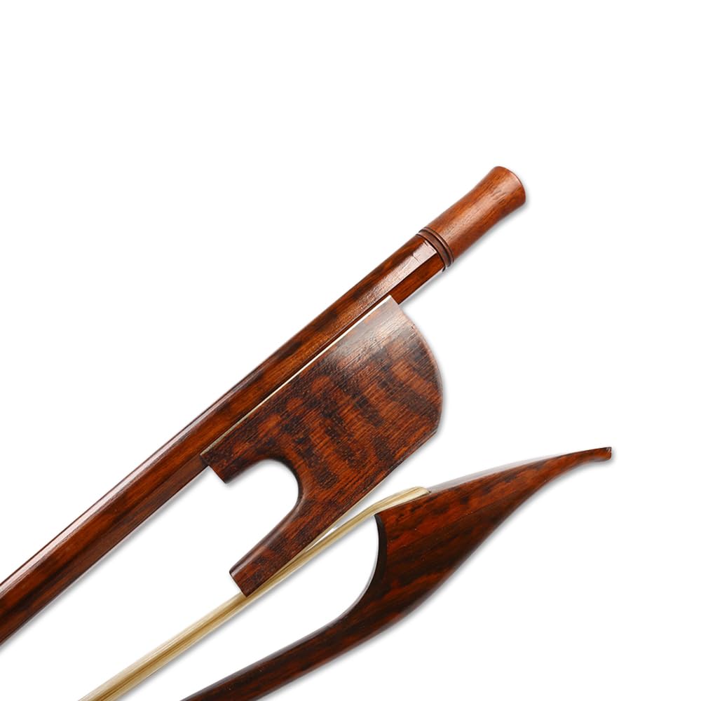 ModouString Double bass bow 3/4 Baroque style Snakewood Straight AAA Bow Hair Well Balance Handmade (French Style)