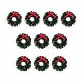 Adornos de árbol de Navidad decorativos mini resina decoraciones navideñas figuras Navidad adornos en miniatura adornos árbol de Navidad colgante árbol de Navidad colgante adornos regalo