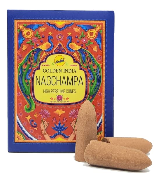 SREE VANI Golden India Nagchampa High Perfume Conos