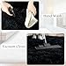 AAFKK Black Area Rug for Bedroom, 2x3 Small Rugs for Living Room Nursery Kids Room Dorm Home Decor Aesthetic, Fluffy Shaggy Rug with 4 Anti-Slip Carpet Tapes
