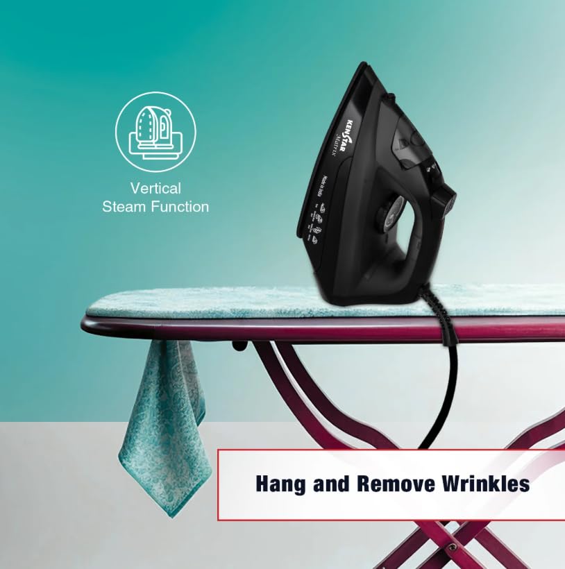 Image of MATRIX 2000W Steam Iron with Vertical Steam Function (KSIMAT20KPR0-DRI)