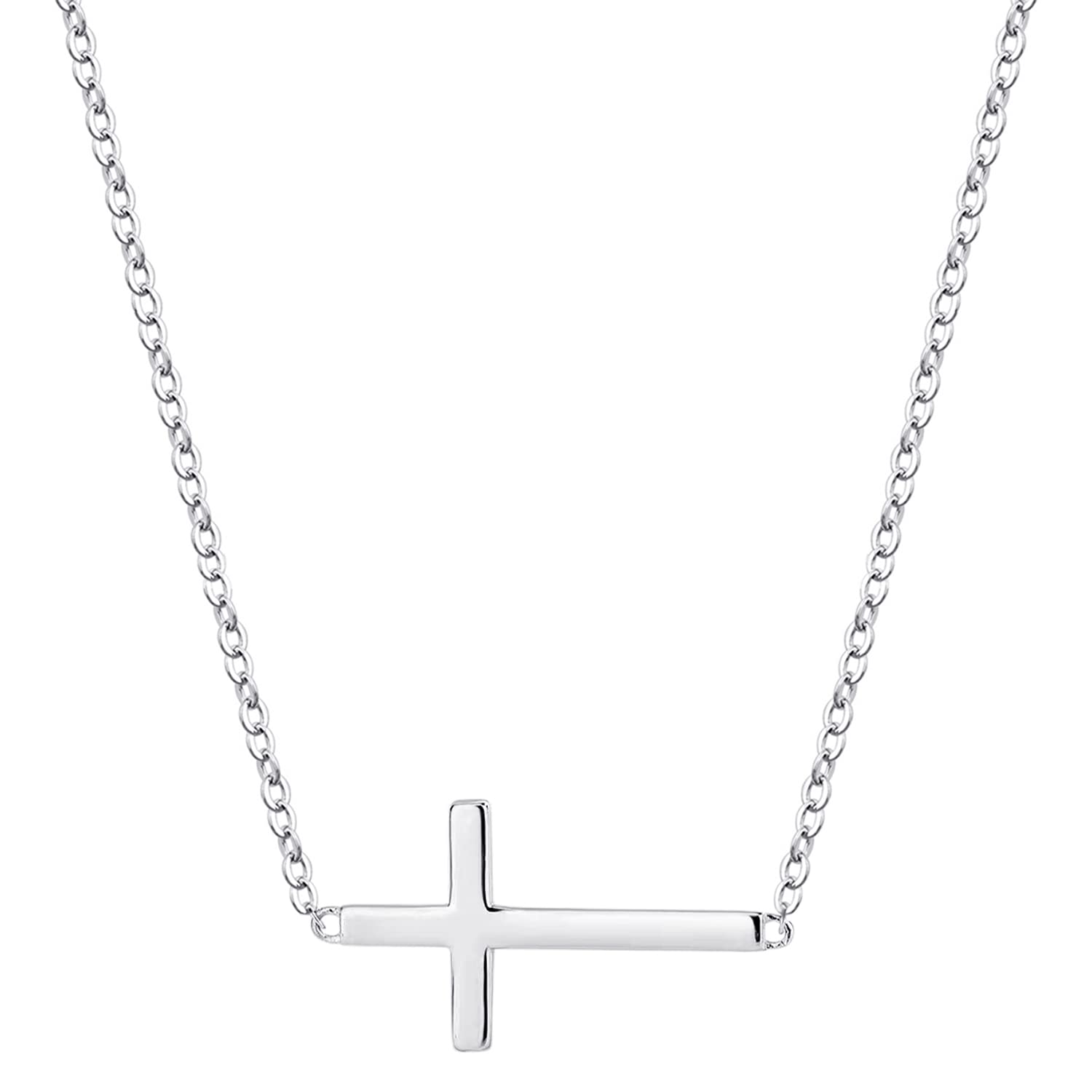 Small Cross Pendant Necklace for Women Simple Cross Necklaces Mothers Day Birthday Gifts for Women