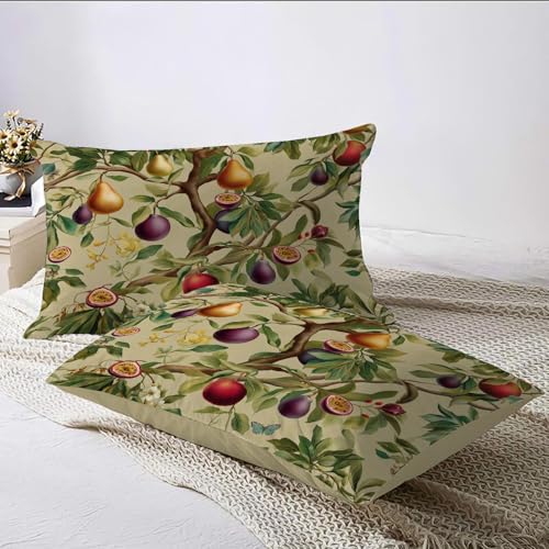 Housse de couette fruit de la passion microfibre douce infroissable 240x260