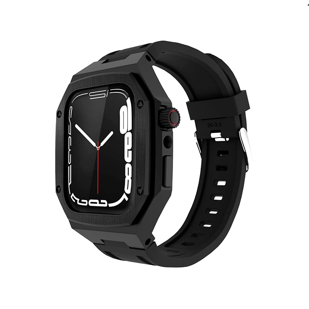 Kit de protection acier inoxydable Apple Watch 45mm le luxe durable - 8