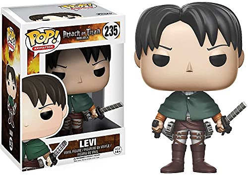 Pop Attack On Titan - Levi Ackerman Funko Pop! Vinyl Figure (Bundled With Compatible Pop Box Protector Case), Multicolored, 3.75 Inches #TOP6