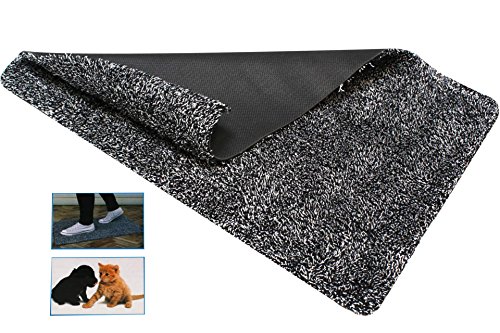 GDWorld Magic Clean Schmutzfangmatte Fußmatte 70 cm Schwarz-Weiss