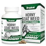 Horny Goat Weed Complex Supplement with Maca Root, Tongkat Ali, L-Arginine & Panax Ginseng – Energy, Stamina, Circulation & Vitality Support for Men & Women – Herbal Adaptogen Blend – 60 Capsules