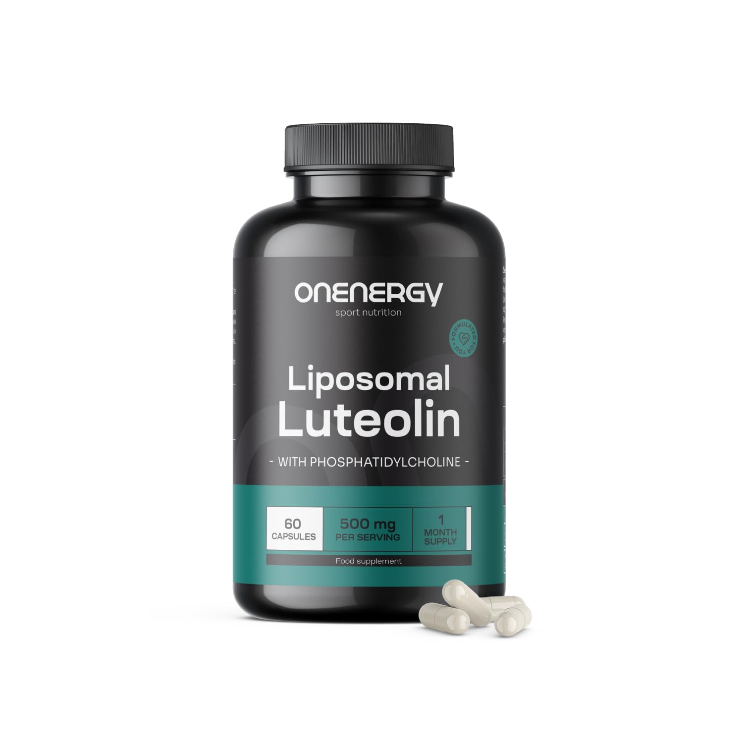 Liposomalna luteolina 500 mg - 60 kapsułek roślinnych - Naturalny flawonoid - Doskonałe wchłanianie i skuteczność - Z dodatkiem fosfatydylocholiny - Codzienne wsparcie