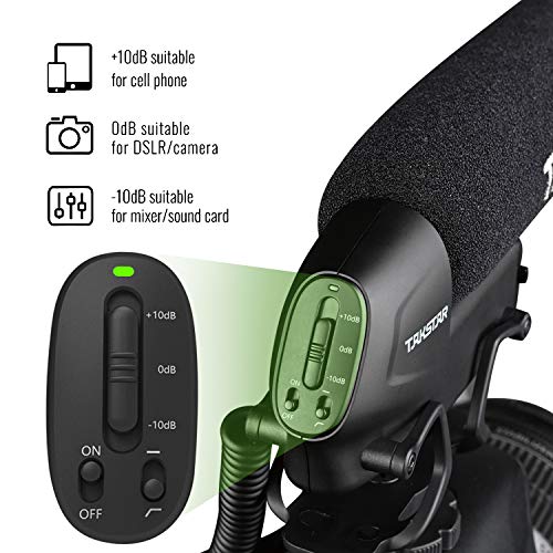 TAKSTAR SGC-600 Mikrofon Camcorder-Mikrofon Kondensator-Aufnahme-MIC für Nikon für Canon DSLR-Kamera DV-Camcorder (3,5 mm Schnittstelle) Professionelles Videozubehör mit Windschutz - Image 3