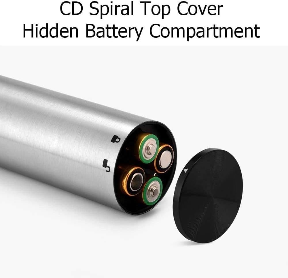 Portable Electric Wine Opener - Battery Powered Wine Bottle Opener With Foil Cutter - Automatic, Cordless - Easily Removes Corks