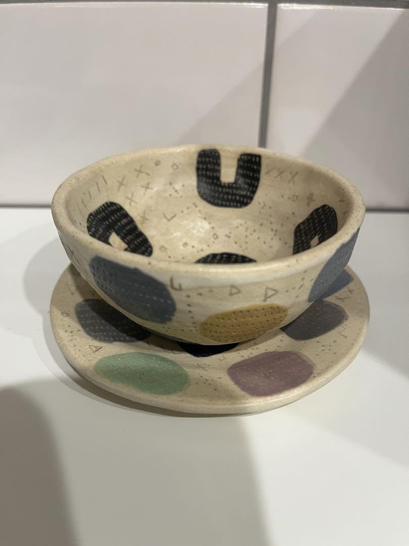 最終価格 新品 bonohoさんのお皿2枚セット① 佐藤尚理 やちむん ボノホ 佐藤尚理 ボウル やちむん 【公式通販】
