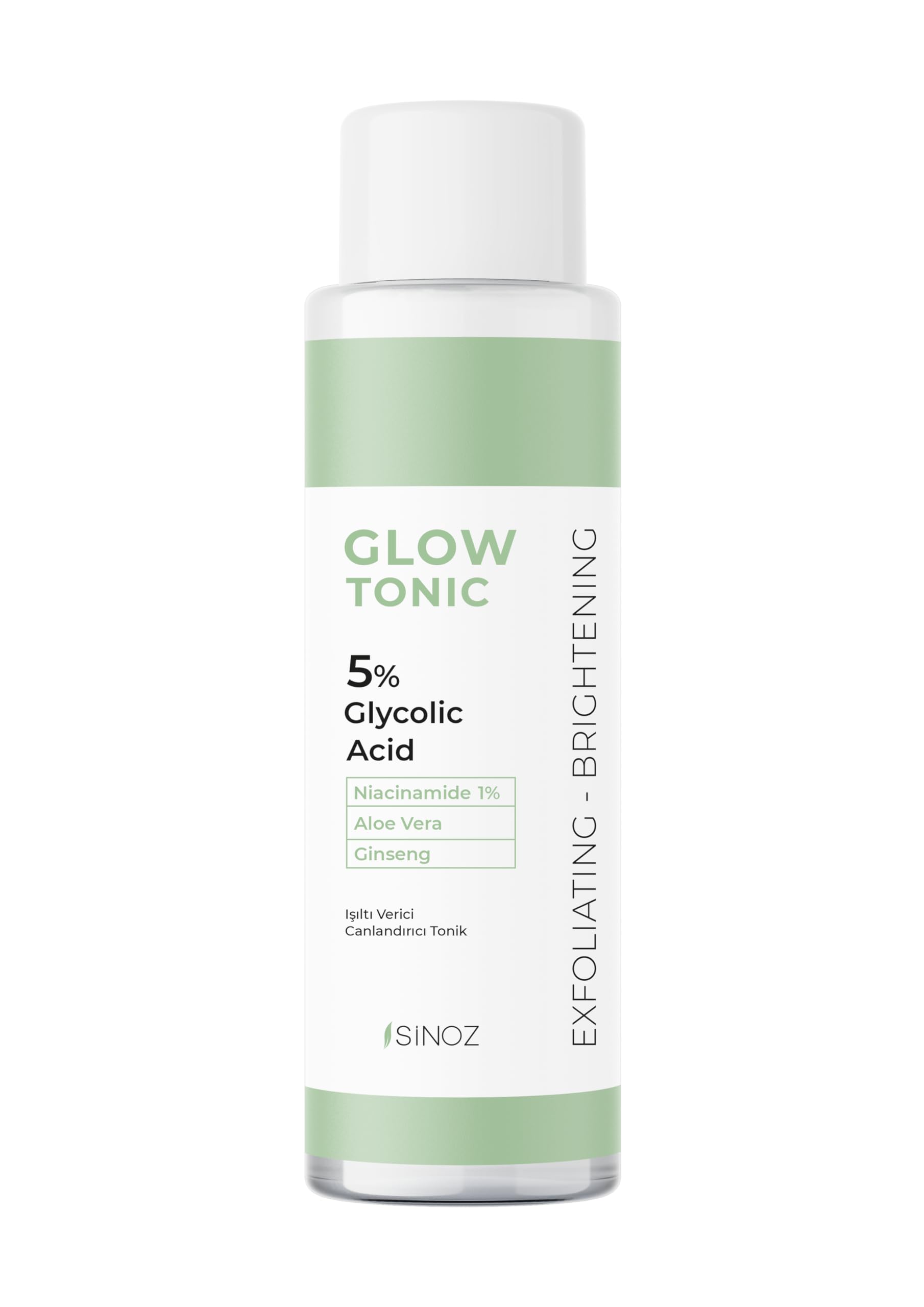 SINOZ Glow Tonic Gesichtswasser 5% Glycolic Acid, 200 ml