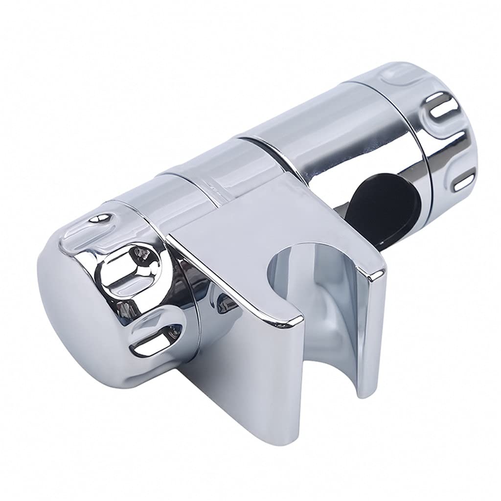ABS Chromowany uchwyt prysznicowy Regulowany 22-25MM Uchwyt prysznicowy do łazienki Stojak Suwak Akcesoria do baterii łazienkowych Prysznic (Kolor: 25mm) (24mm)