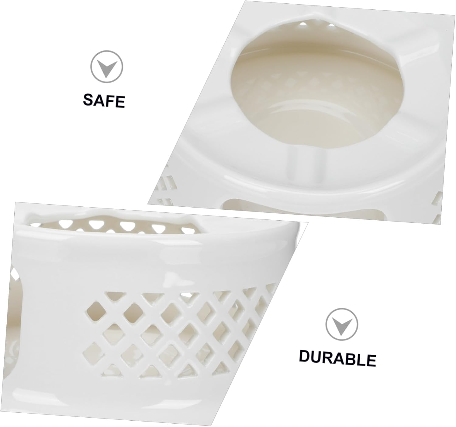 Ceramic Teapot Warmer with Hollow-Out Pattern Candle Holder for Heat Dissipation Safe and Practical Tea Heater Base for Home Office Use Gift for Tea Lovers