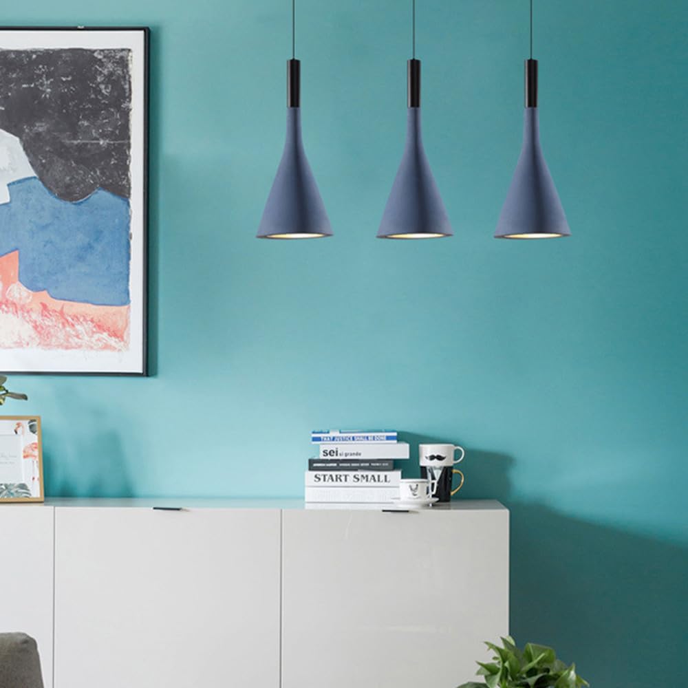 Lampada a sospensione moderna in cemento in stile nordico, lampada da soffitto a testa singola E27, elegante lampadario per isola da cucina, lampada a sospensione colorata per l'arredamento della cas