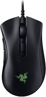 DeathAdder V2 Mini - Ergonomic Gaming Mouse with Non-Slip Grip Tape (Ultra Light, Speedflex Cable, Optical Sensor with 8500 DPI, Integrated Memory, RGB Chroma Lighting) Black