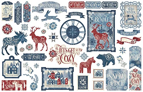 Graphic 45 Let's Get Cozy Ephemera Assortment #TOP1