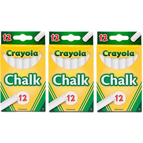 Crayola Classic White Chalk Pack of 3 Cover
