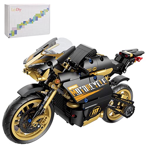 JOYFLY Bloques de construcción para motocicleta, tecnología de carreras de moto, kit de bloques de montaje compatibles con Lego Technic, 832 piezas Cover
