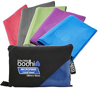 The Little Bodhi Microfibre Towel Blue 150cm x 80cm