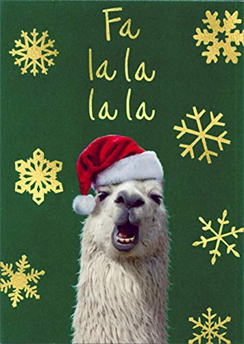 Avanti FA La La La Llama Funny/Humorous Christmas Card