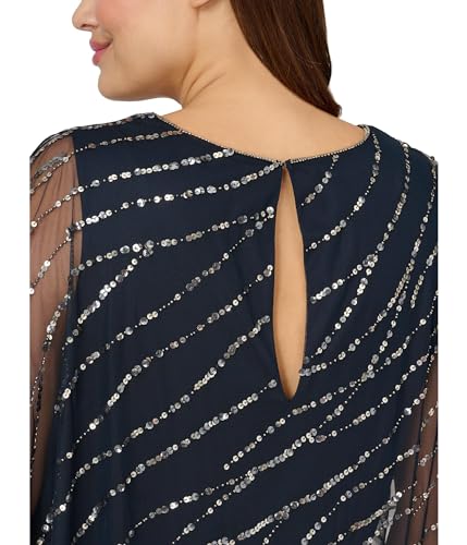 Image of Adrianna Papell Women's Beaded Popover Midi Dress