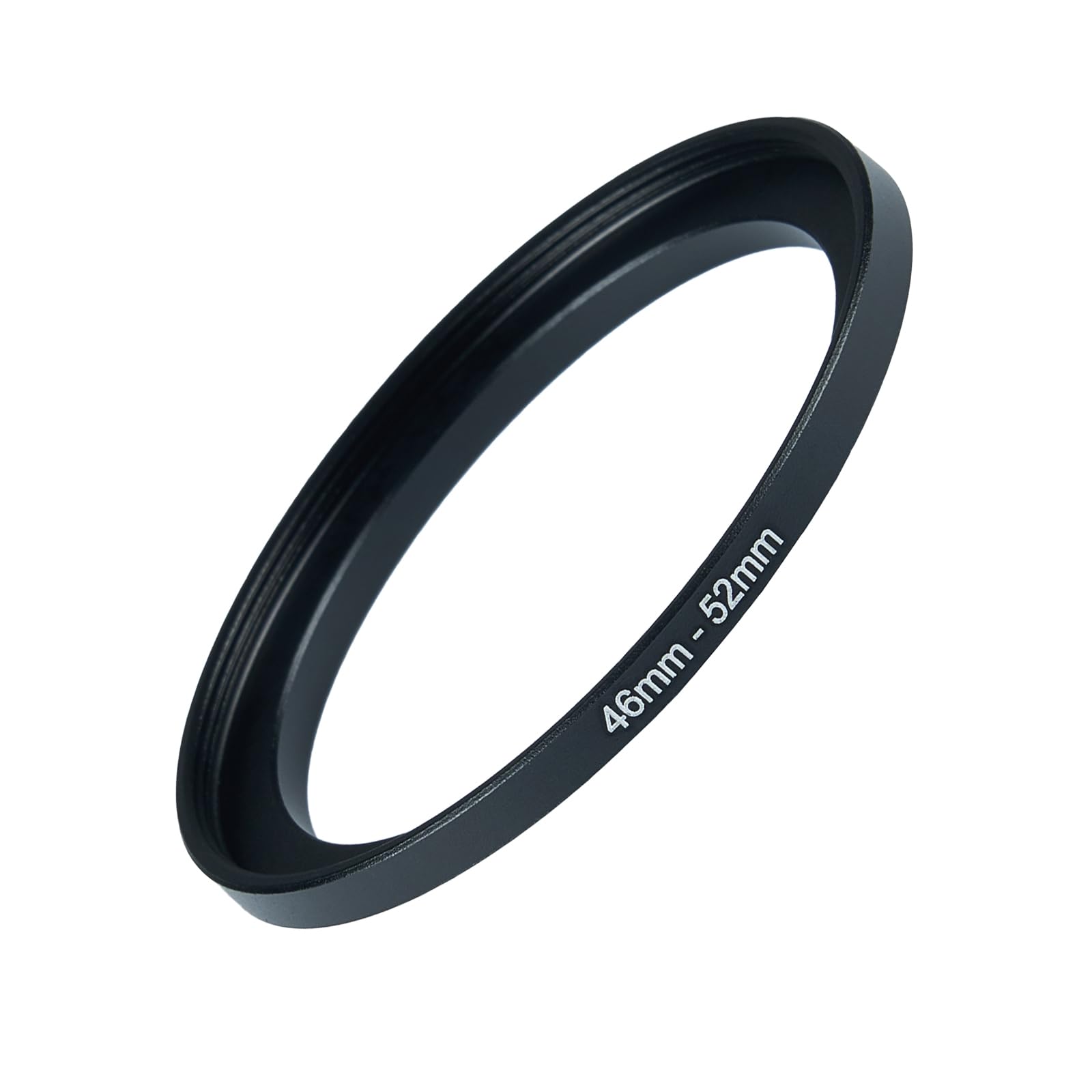 46mm to 52mm Step-up Adapter Rings Filter Adapter Black Metal Step Down Filter Ring Adapter Compatible with All Brand UV CPL ND Camera Lens Filter Stepping Rings (46mm-52mm)