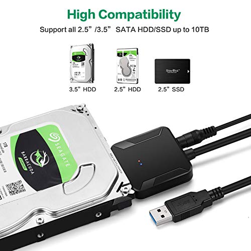 Cable Adaptador USB 3.0 a SATA III para HDD 2.5 y 3.5" miniatura 4
