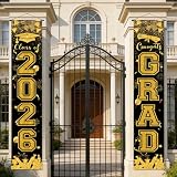 2026 Graduation Decorations, Graduation Banner for Class of 2026, Hanging Door Porch Sign, Indoor Outdoor Wall Decor