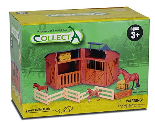 Estable Collecta Playset miniatura con vallas y accesorios de hipica para maquetas de animales