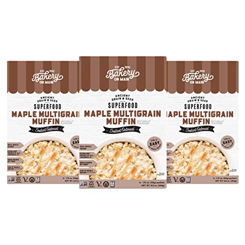 Bakery On Main Instant Oatmeal, Maple Multigrain Muffin, 10.5-Ounce