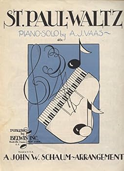 Sheet music St. Paul Waltz. Piano solo. Book