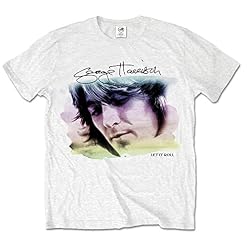 George Harrison Water Colour Portrait T-Shirt Homme - Les Beatles, Paul McCartney, John Lennon, RIngo Starr, George Harrison