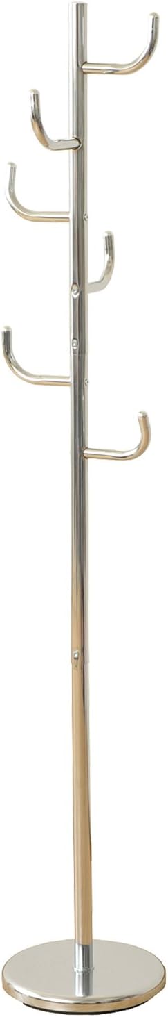 Yamazen NPH-165 (CH) Pole Hanger, Chrome Silver