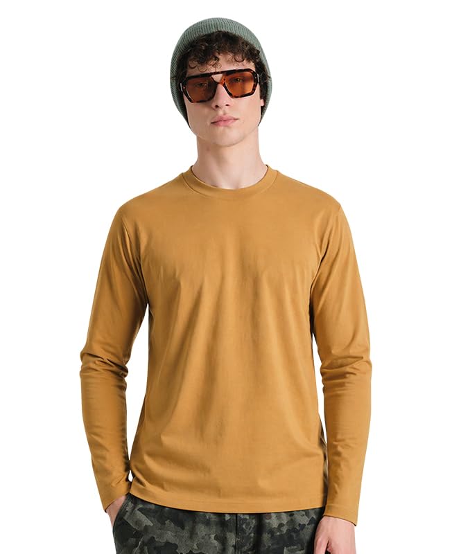Image of Sleepynuts Regular fit Cotton Full Sleeve Plain T-Shirt for Men (Pack of 1,2,3 Size Small to 3XL)