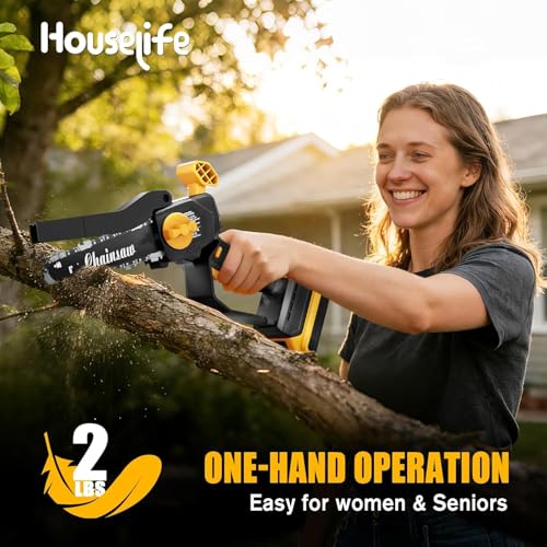 Image of Mini Chainsaw Compatible with DeWalt 20V MAX Battery