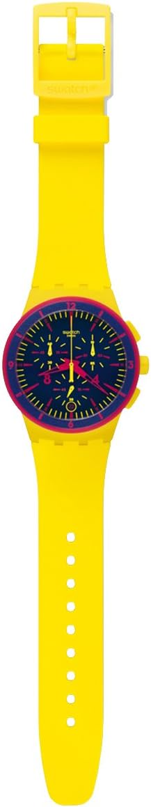 Swatch Quartz Watch Unisex Glow Loom 42 mm, Strap.