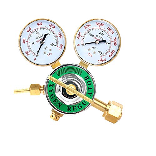 2 Piece Dual Welding Gas Gauges Oxygen (Cga-540) And Acetylene (Cga-510) Regulators Combo #TOP3