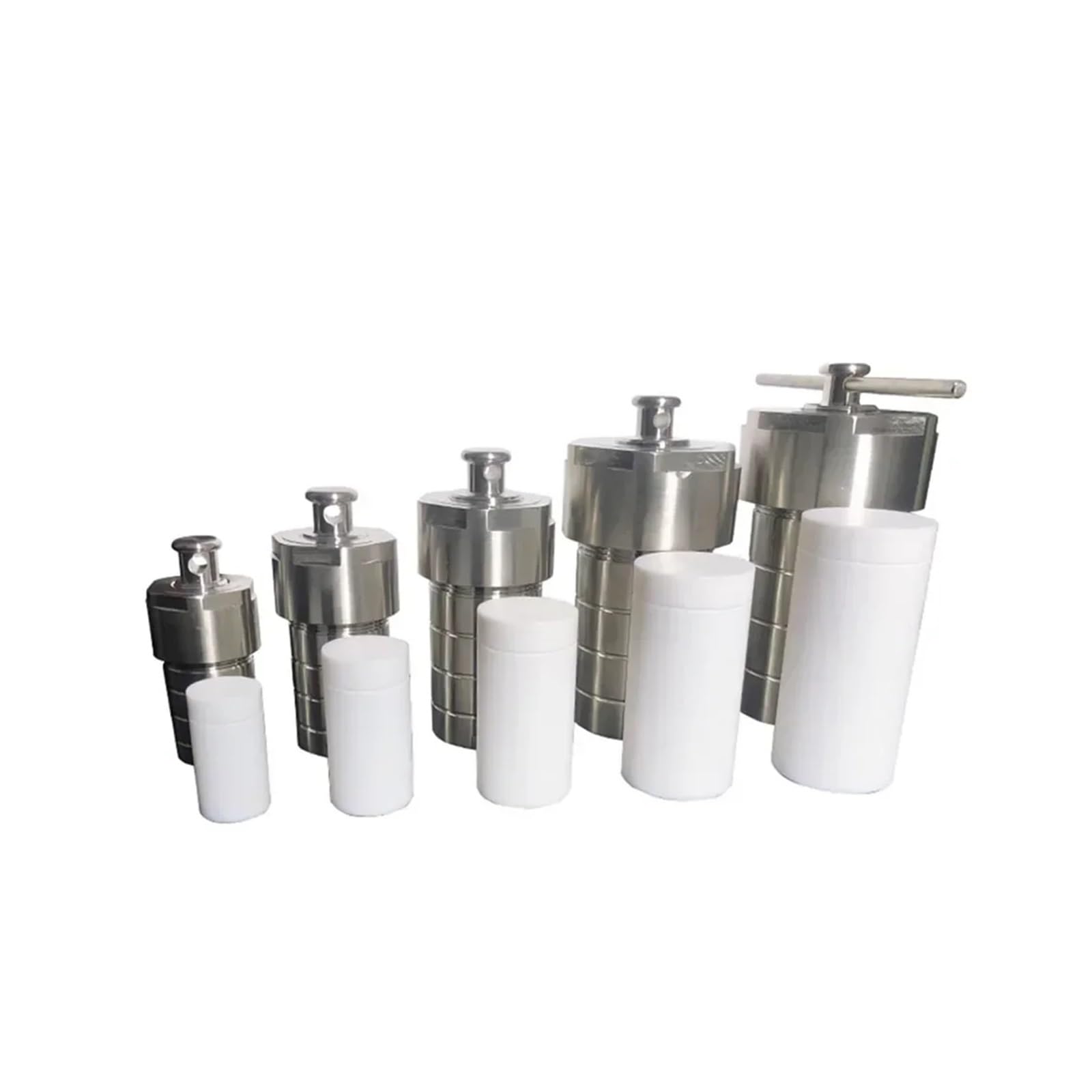 Reactor de autoclave, Reactor autoclave hidrotermal de 5-500 ml con síntesis cámara PTFE Para laboratorio(25ml)