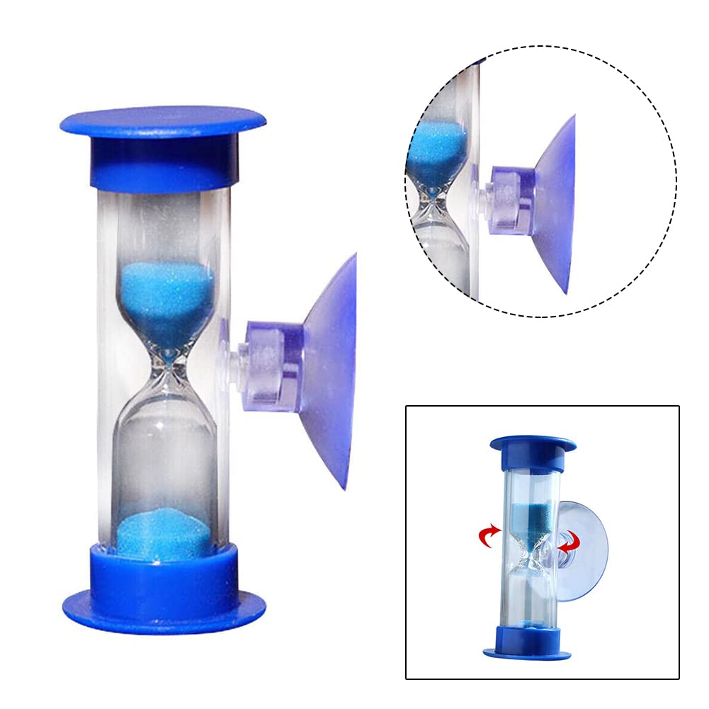 PETSTIBLE Timer da doccia con sabbia da 3 minuti, senza batteria, risparmio di acqua necessaria per spazzolino da denti, per bambini, giochi, aula, cucina, spazzolino da denti Timer