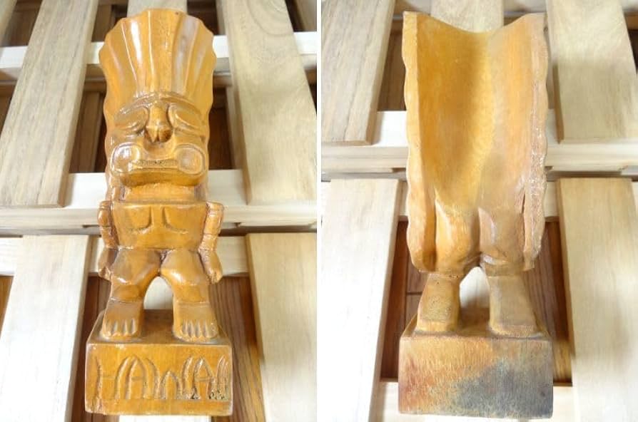 Amazon.co.jp: ハワイアン Tiki ティキ ハンドメイド 天然木