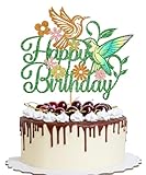 YQLXDHBD Glitter Hummingbird Birthday Cake...