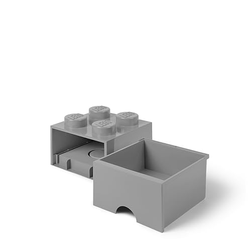 Miniatura 5 de Lego - Caja en forma de bloque tipo Lego, 4 perillas, 1 caja, apilable, caja de almacenamiento