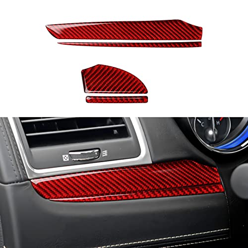 Image of Car Dashboard Panel Decals for 2011-2023 Chrysler 300 / 300C / 300S / Limited /Touring /Base Accessories Carbon Fiber Interior Stickers