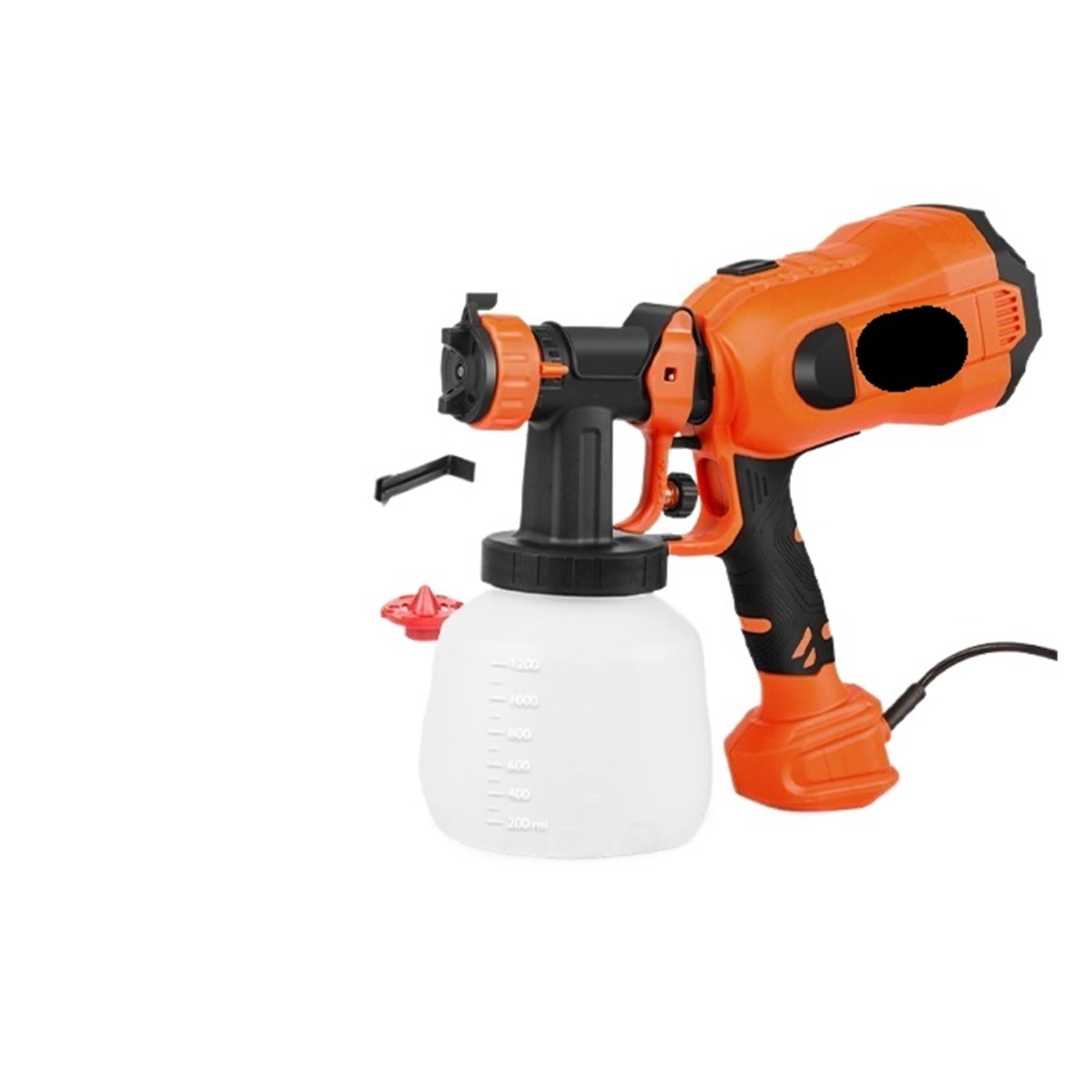 Spruzzatore di Vernice, Pistola a spruzzo elettrica HVLP da 1200 ml, 4 ugelli, spruzzatore for vernice for uso domestico, controllo del flusso, spruzzatura facile