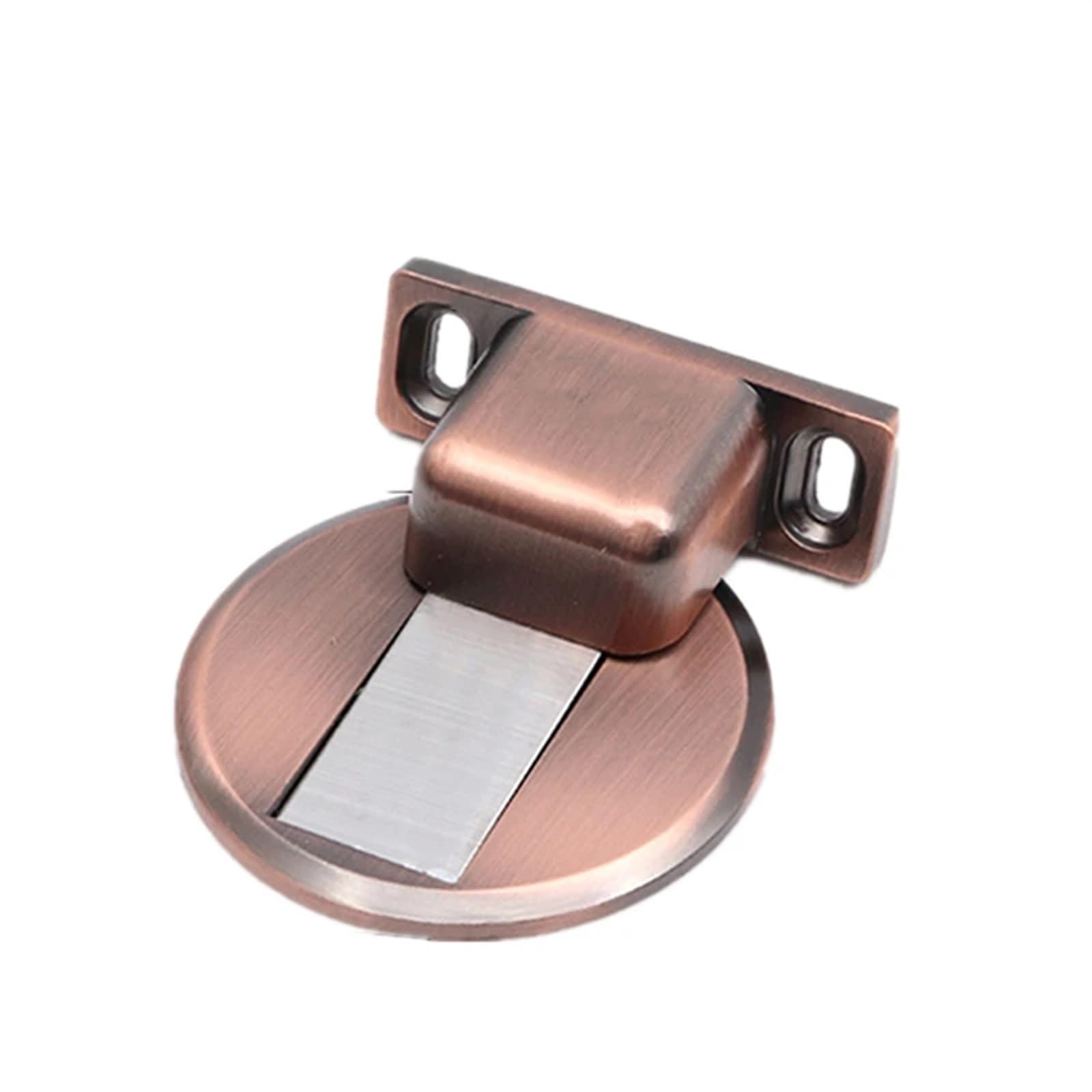 Butée de porte magnétique solide en bronze rouge aspect invisible